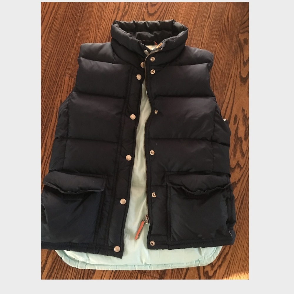 J.Crew Navy Puffer Vest